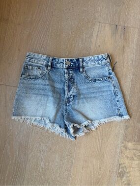 PacSun Light Blue Distressed Denim Cutoff Shorts
